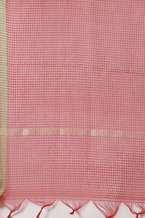 Red Solid Straight Suit Set image number 3